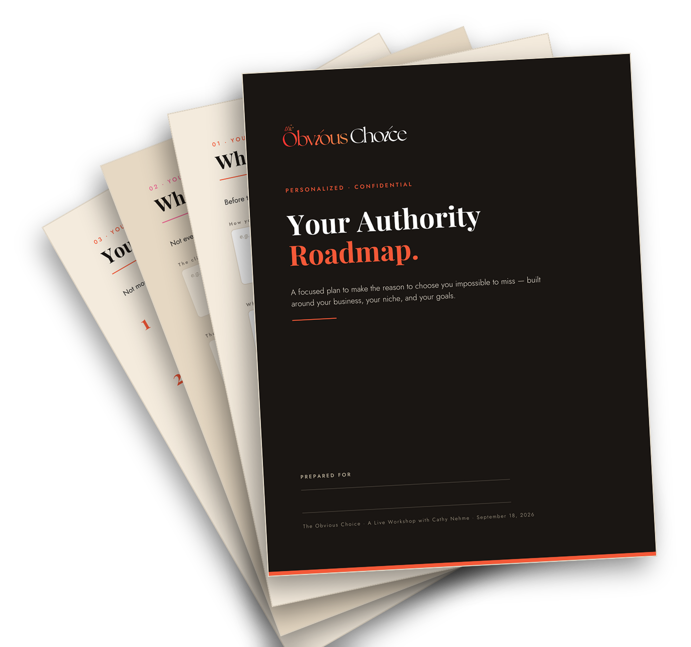 Your Personalized Authority Roadmap — sample pages